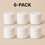 Recipiente Metalice pentru Lumânări | 250ml | 6 buc | Alb