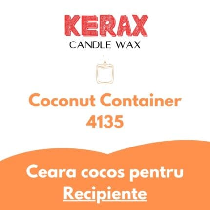 Ceara Cocos pentru lumanari in recipiente - Kerawax Coconut Container 4135