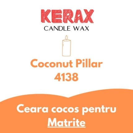 Ceara Cocos pentru lumanari in matrite - Kerawax Coconut Pillar 4138