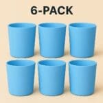 Recipiente din Sticla pentru Lumânări | 220ml | 6 buc | Blue Mat