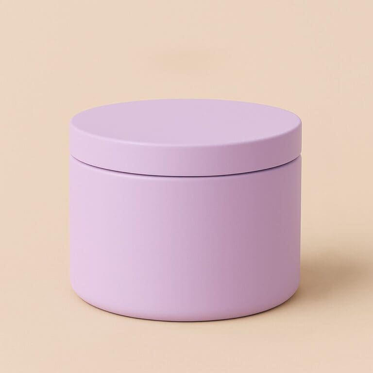 Recipiente Metalice pentru Lumânări | 250ml | 6 buc | Violet Pastel