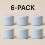 Recipiente Metalice pentru Lumânări | 120ml | 6 buc | Baby Blue