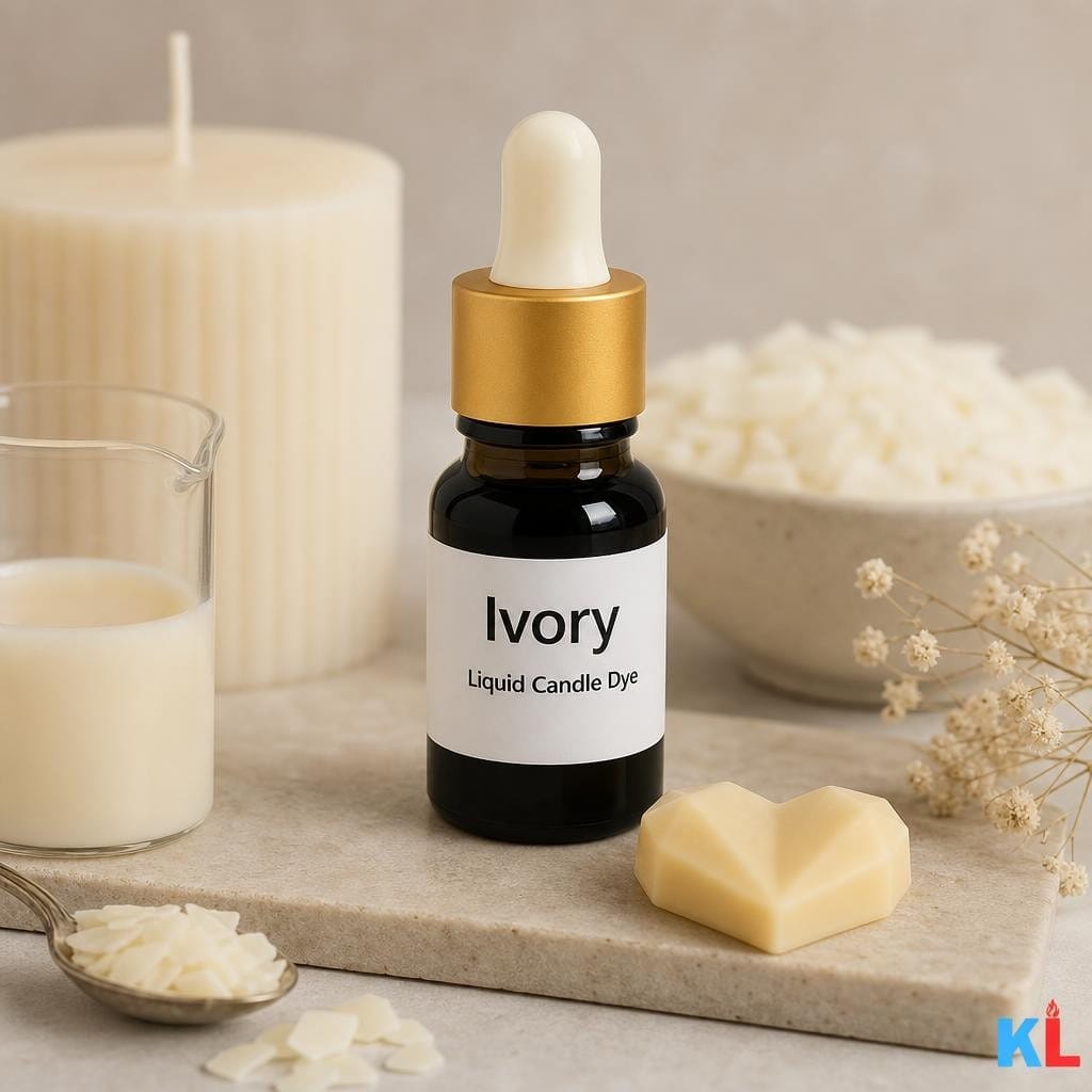 Colorant Lumanari Lichid Ivory - AI product image 1 Colorant Lumanari Lichid Ivory - imagine 1