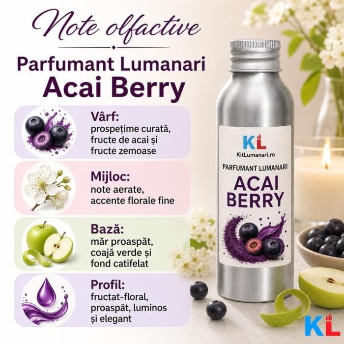 Parfumant Lumanari Acai Berry - imagine 2