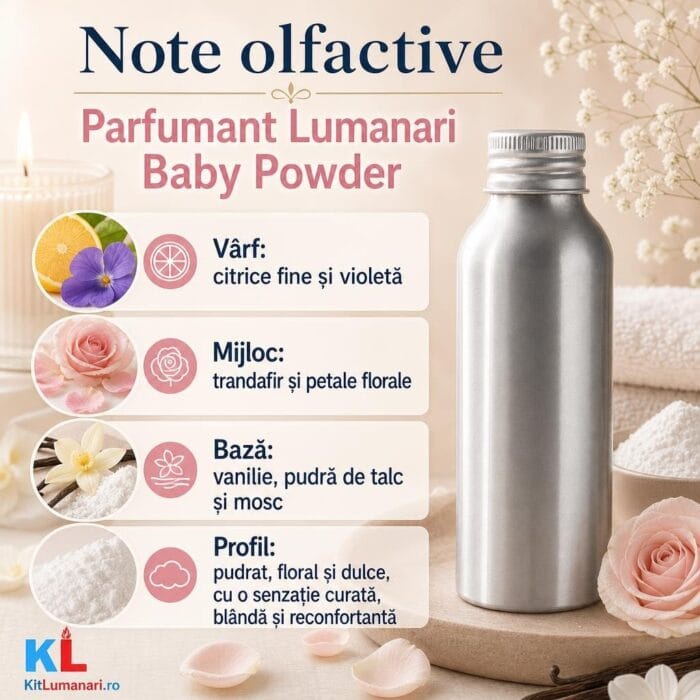 Parfumant Lumanari Baby Powder - imagine 2
