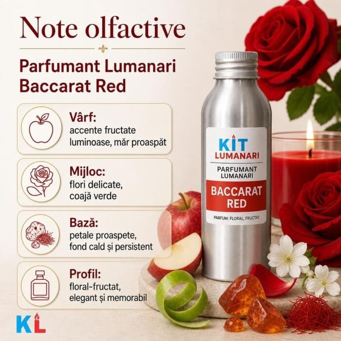 Parfumant Lumanari Baccarat Red - imagine 2