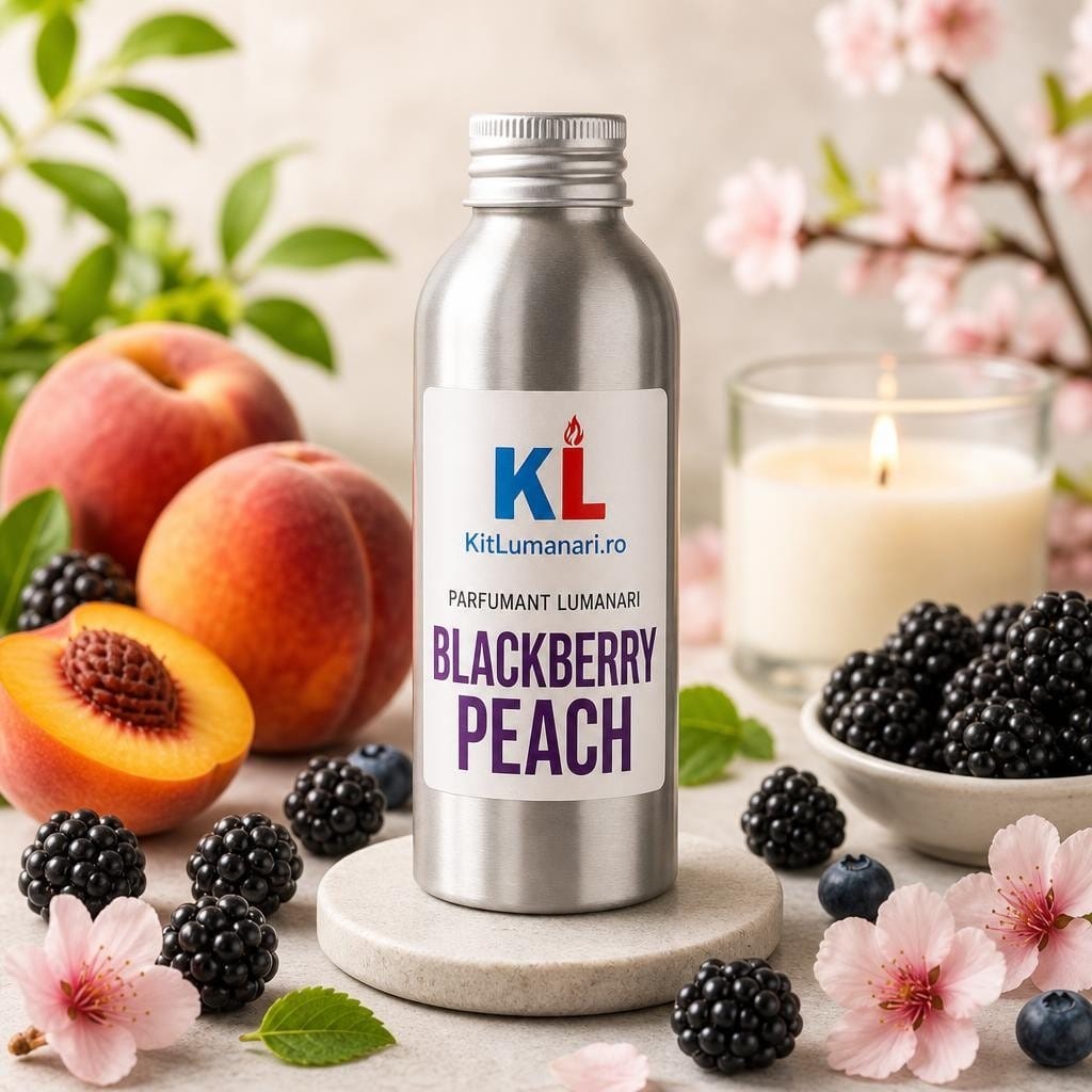 Parfumant Lumanari Blackberry Peach - AI labelled fragrance main image 4 Parfumant Lumanari Blackberry Peach - imagine 1