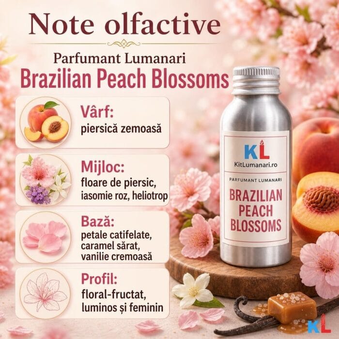 Parfumant Lumanari Brazilian Peach Blossoms - imagine 2