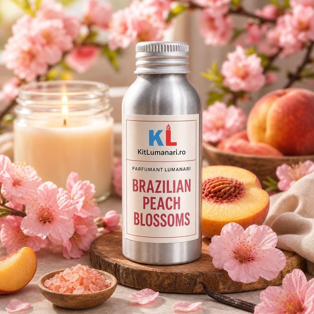 Parfumant Lumanari Brazilian Peach Blossoms - AI labelled fragrance main image 3 Parfumant Lumanari Brazilian Peach Blossoms - imagine 1