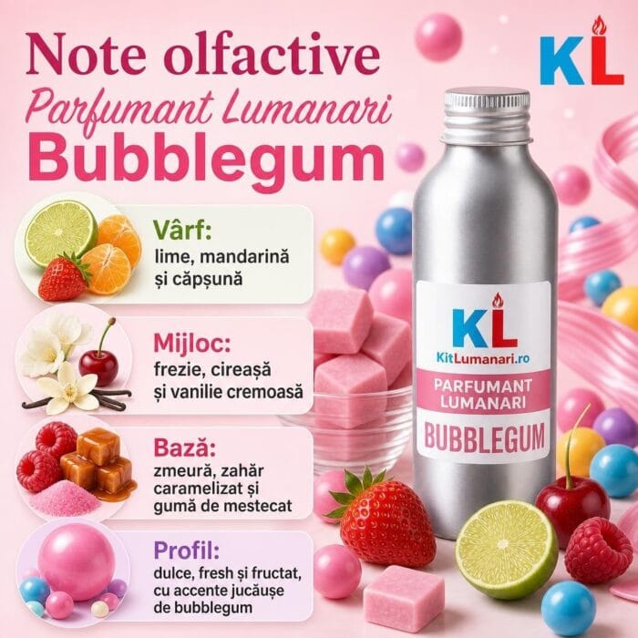 Parfumant Lumanari Bubblegum - imagine 2