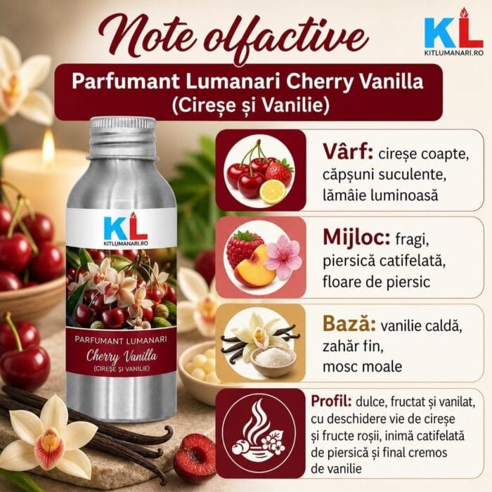 Parfumant Lumanari Cherry Vanilla (Cirese si Vanilie) - imagine 2