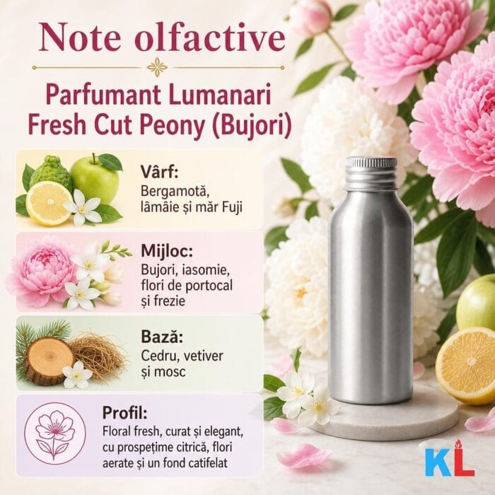 Parfumant Lumanari Fresh Cut Peony (Bujori) - imagine 2