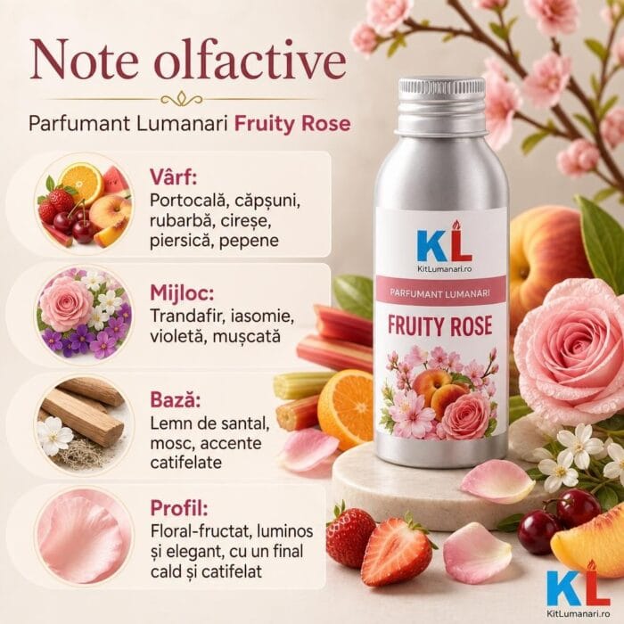 Parfumant Lumanari Fruity Rose - imagine 2