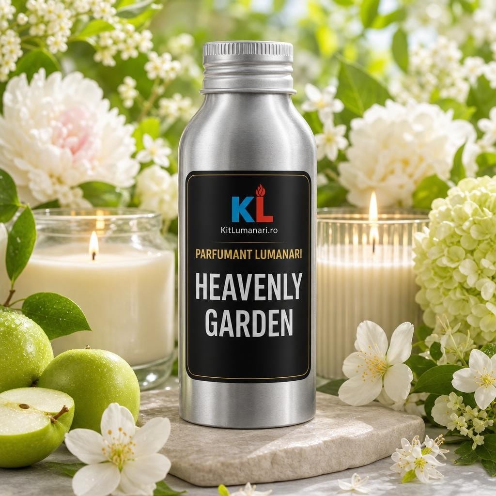 Parfumant Lumanari Heavenly Garden - AI labelled fragrance main image 3 Parfumant Lumanari Heavenly Garden - imagine 1