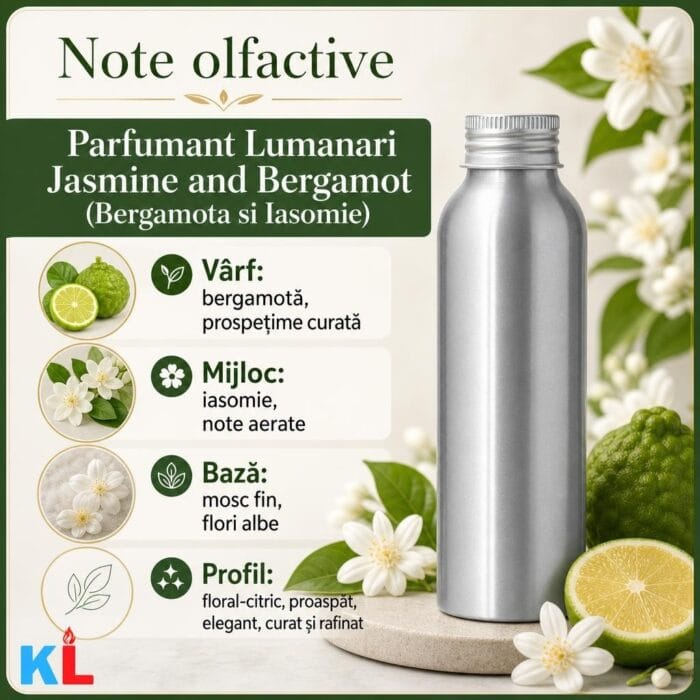Parfumant Lumanari Jasmine and Bergamot (Bergamota si Iasomie) - imagine 2