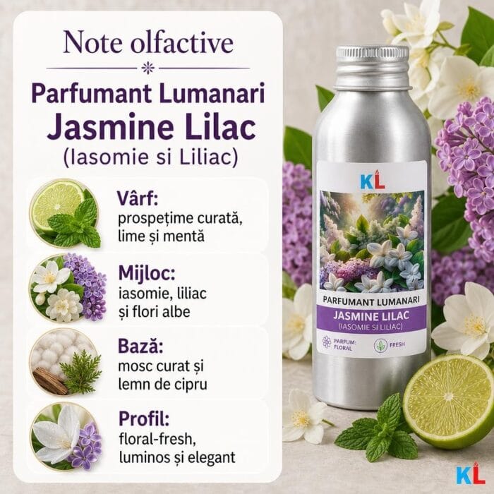 Parfumant Lumanari Jasmine Lilac (Iasomie si Liliac) - imagine 2
