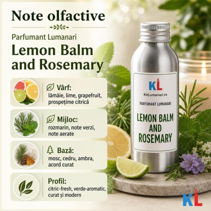 Parfumant Lumanari Lemon Balm and Rosemary - imagine 2