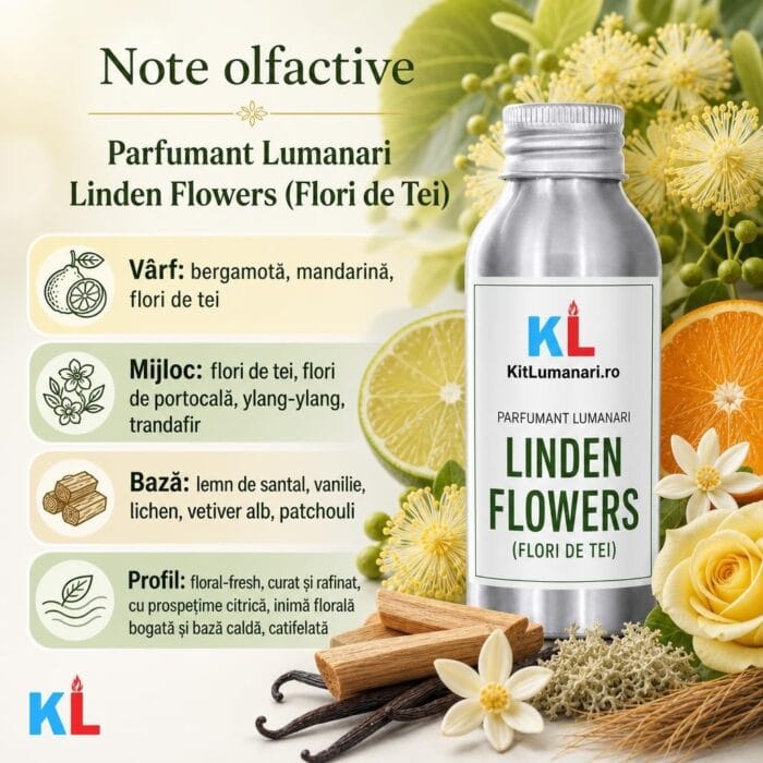 Parfumant Lumanari Linden Flowers (Flori de Tei) - imagine 2