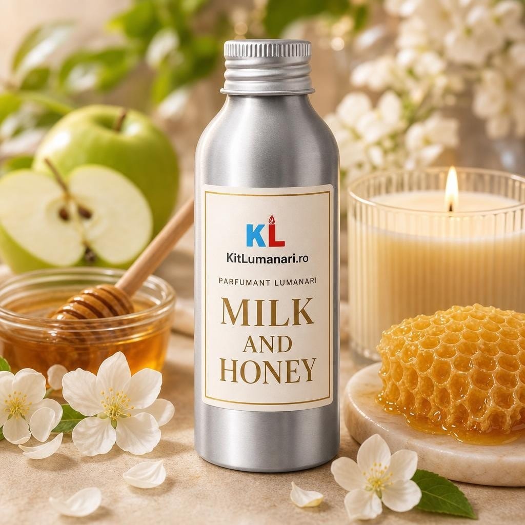 Parfumant Lumanari Milk and Honey - AI labelled fragrance main image 3 Parfumant Lumanari Milk and Honey - imagine 1