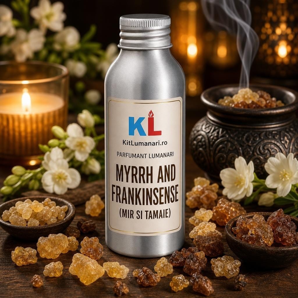 Parfumant Lumanari Myrrh and Frankinsense (Mir si Tamaie) - AI labelled fragrance main image 3 Parfumant Lumanari Myrrh and Frankinsense (Mir si Tamaie) - imagine 1