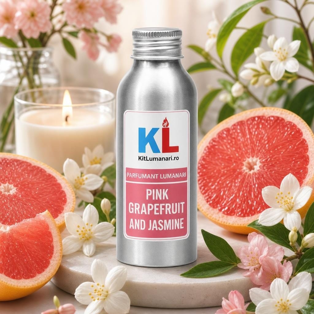 Parfumant Lumanari Pink Grapefruit and Jasmine - AI labelled fragrance main image 3 Parfumant Lumanari Pink Grapefruit and Jasmine - imagine 1