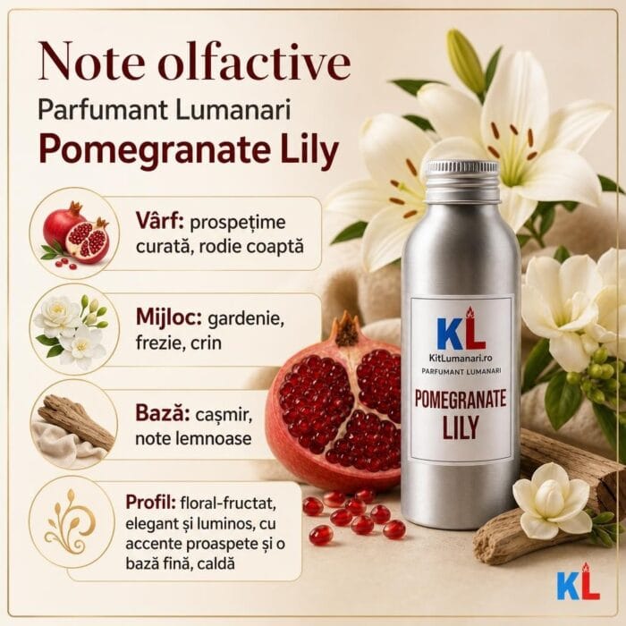 Parfumant Lumanari Pomegranate Lily - imagine 2