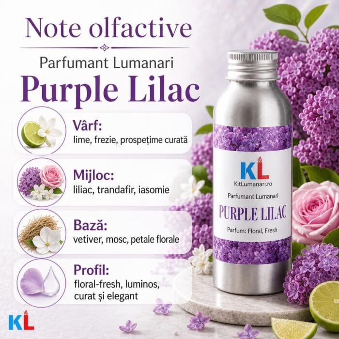 Parfumant Lumanari Purple Lilac - imagine 2