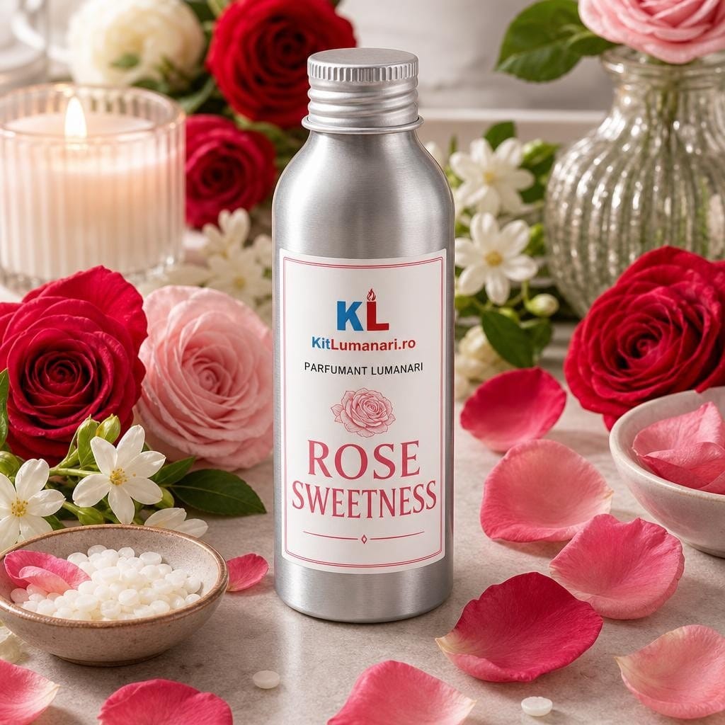Parfumant Lumanari Rose Sweetness - AI labelled fragrance main image 3 Parfumant Lumanari Rose Sweetness - imagine 1
