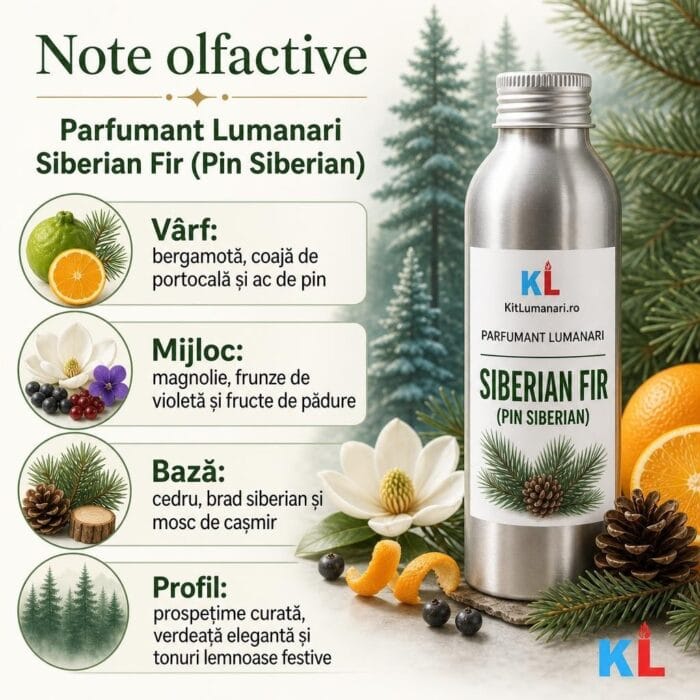 Parfumant Lumanari Siberian Fir (Pin Siberian) - imagine 2
