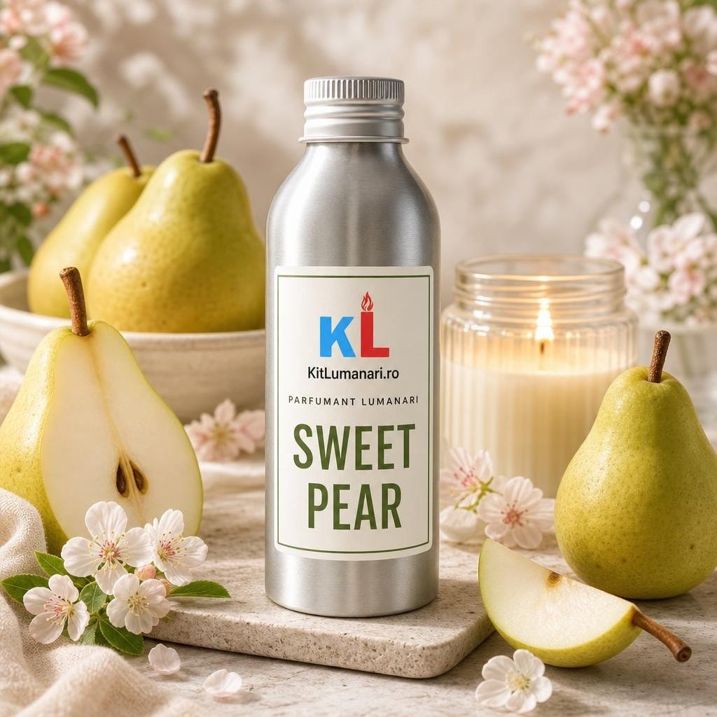 Parfumant Lumanari Sweet Pear - AI labelled fragrance main image 3 Parfumant Lumanari Sweet Pear - imagine 1