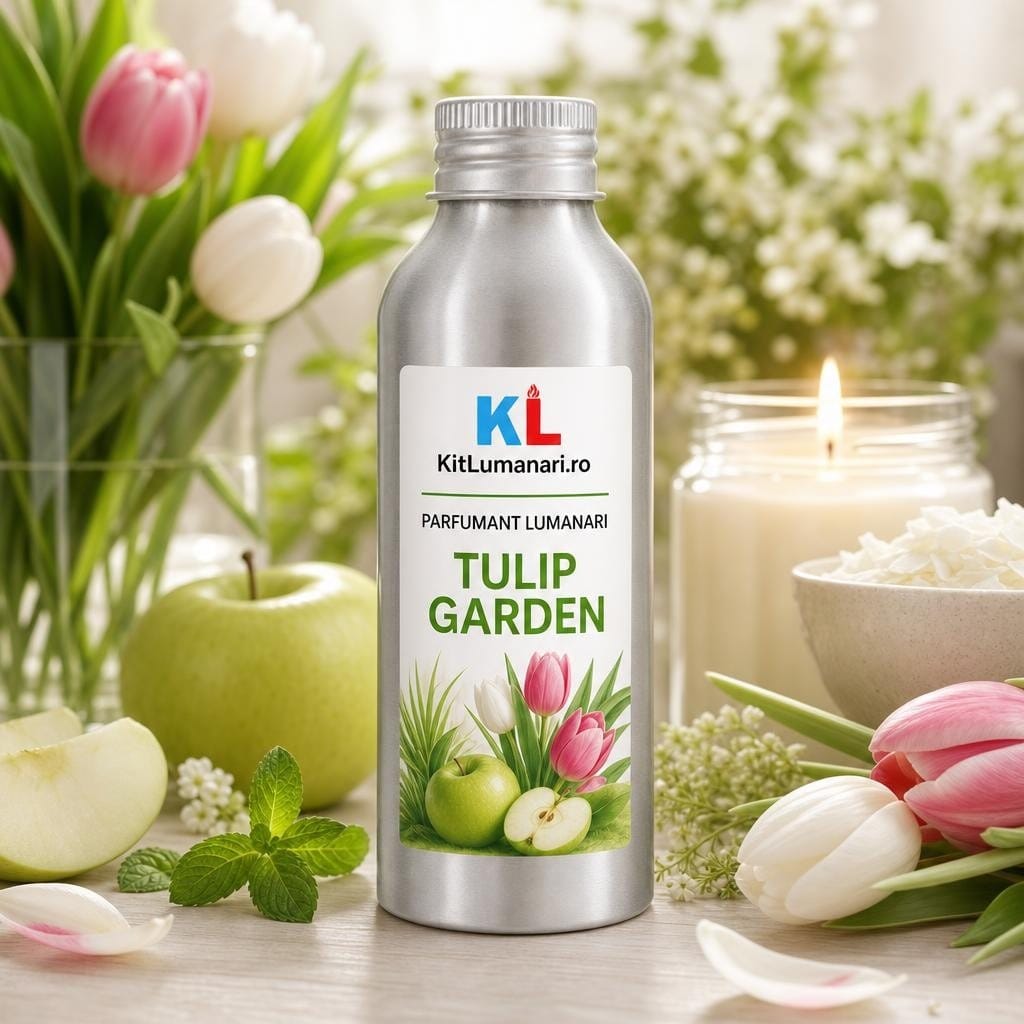 Parfumant Lumanari Tulip Garden - AI labelled fragrance main image 3 Parfumant Lumanari Tulip Garden - imagine 1