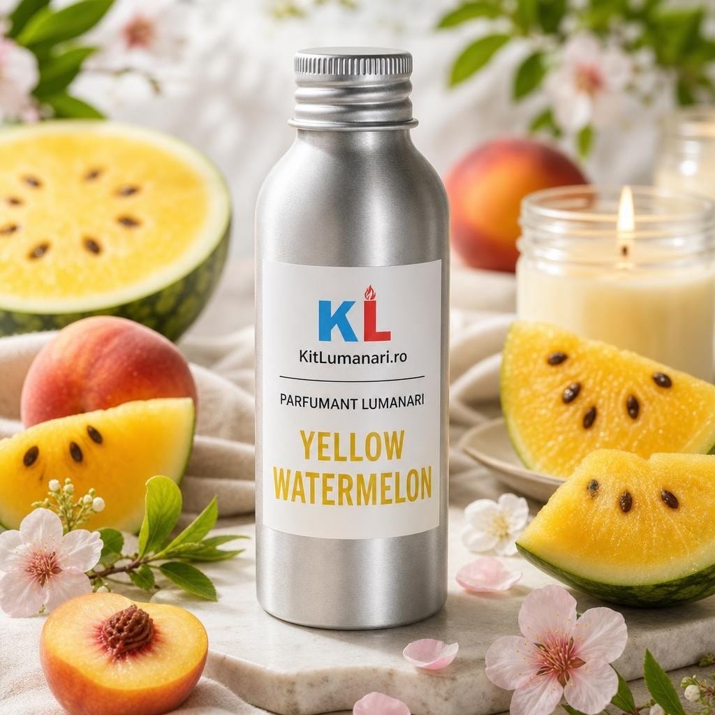 Parfumant Lumanari Yellow Watermelon - AI labelled fragrance main image 3 Parfumant Lumanari Yellow Watermelon - imagine 1