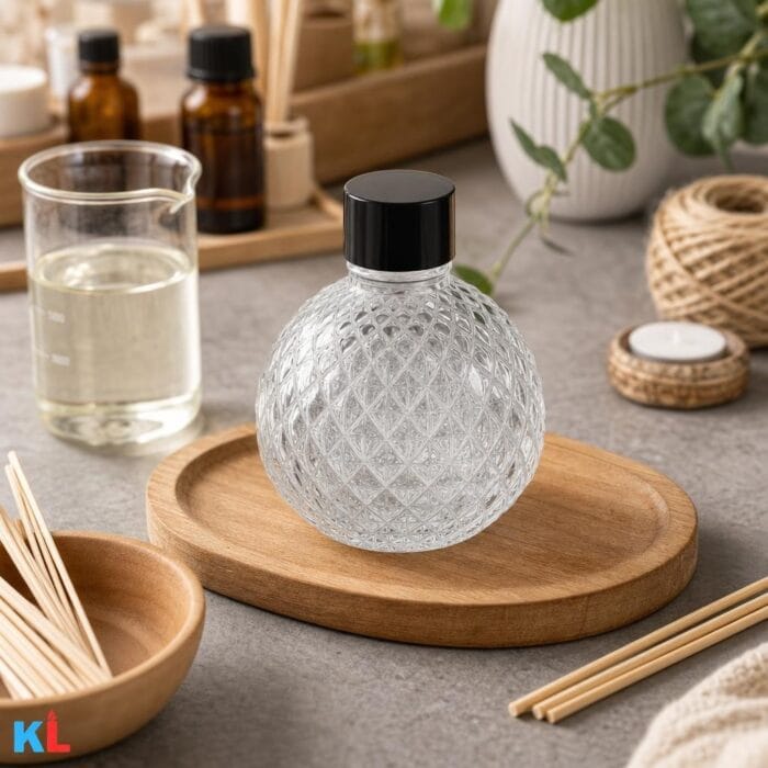 Recipient Odorizant de Camera | 100ml | Model Diamant Rotund - imagine 5