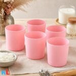 Recipiente din Sticla pentru Lumânări | 315ml | 6 buc | Roz Mat - imagine 4