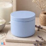 Recipiente Metalice pentru Lumânări | 250ml | 6 buc | Baby Blue - imagine 3